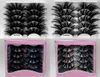 5 Paret 25mm 3D Mink Hair False Eyelashes Wispy Fluffy Natural Long Lashes Makeup Tools Full Soft Lashes Extension Tools 5 Sets8132863