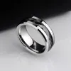 Trouwringen Ring voor mannen 8 mm breedte wolfraamcarbide inleg zwarte veelzijdige keramische ring voor bruiloft aangepast231118