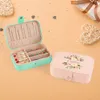 Jewelry Boxes Custom Box with Initial and Name Travel Case Organizer Bridesmaid Gifts for Women Rectangular Floral Design 231118