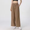 Lu Lu Pant Align Lässige hoch taillierte Sport-Yoga-Zitronen-Fitness-gerade Hose für Damen, weites Bein, lockerer Anzug LL