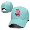 24 Styles Padreses- SD Lettre Baseball Caps Printemps Casual Mode Casquette Os Coton Chapeau pour Hommes Femmes Vêtements En Gros Snapbac 174