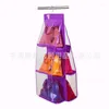 Storage Boxes 6 Pockets Hanging Bag Purse Handbag Tote Organizer Closet Rack Hangers Over Door Wall