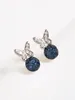 Stud Earrings Tiny Piercing Made With Crystals From Austria For Girls Fashion Women Ladies Daily Trending Jewelry Bijoux Gift