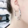 Hoop Earrings Women Exaggerated Fashion Solid Color Temperament Triple Circle Shape Metal Material Jewelry Accessories Gifts