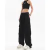 Women's Pants 's Side Pocket Cargo 2023 Summer Fashion High Waist Baggy Straight Y2k Lovers Casual Loose Pantalones 230419
