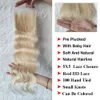 12A #613 Bundles de cabelo humano brasileiros loiros com 5x5 HD Fechamento de renda virgem onda corporal de onda profunda onda de plástico extensões de cabelo loiro