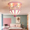 Ceiling Lights Nordic Modern Children's Ceiling Circus Cartoon Creative Princess Room Boys and Girls Bedrooms Decorated with LED Light Fixtures Q231120