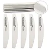 네일 파일 50pcslot Professional Wooden Nail Files 100180 반 달 얇은 슬라이스 네일 파일 샌딩 매니큐어 버퍼 파일 도구 230419