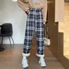 Calça feminina s mais veludo espesso de inverno reto quente plugue calma calça casual calça de perna larga largura harajuku hip hop streetwear 230419