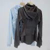 Lu Lu Align Canottiere Donna Cappotto Sport Yoga Limone Protezione solare Abbigliamento Giacca Goal Smasher Con cappuccio Seta ghiacciata Manica lunga Foro traspirante Resistenza ai raggi UV LL LL