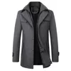 Misto lana da uomo Cappotto di lana autunno-inverno da uomo Business Casual Moda uomo addensato caldo extra large Trench alla moda da uomo 231120