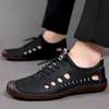 Sandalen Zomerheren Casual Fashion Hollow Out Breathable schoenen Flat Business Soft Bottom Sneakers Sandalias HOMBRE 230419