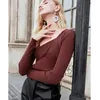 Swetry damskie Ael wełny mody SWEATER Women Spring Casual Cross Knitted Pullover Elegancka szczupła odzież uliczna z długim rękawem