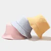 Unisex plain terry towel bucket hats Travel Sun Bucket Hat fishing cap df071