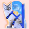 Cat -kragen leidt PET -benodigdheden Nylon Duurzaam verstelbare riem borststrap 5 kleuren mode cool