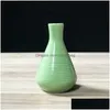 Vasen Handgefertigte Keramik-Blumenvase für Zuhause, Tischdekoration, Blumentopf, Arrangement, Garten, Schreibtisch, Ornament, kreative Mini-Vasen, 10 cm Höhe, 4 Dro Dhpli