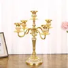 Bougeoirs Vintage en métal chandelier Style européen créatif romantique bougie dîner fer support de mariage décoration