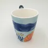 Tasses 200ml peint à la main 3D animal tasse en céramique dessin animé stéréo mignon dauphin tasse café petite amie cadeau avec poignée lait