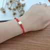 Bracelets de charme Bracelet pour femmes de mode trèfle chanceux corde rouge tissé bracelet à la main fil chaîne pour filles soeurs