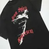 Tees T-Shirts Lüks Erkek Tasarımcı Moda Giyim Modaya Giyim BR temsil ediyor ATive Rep Metal Angel Skull Baskı Yüksek Sokak Hasarlı Vintage Kısa Kollu T-Shirt
