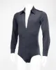 Stage Draag Latin Dance Shirt -oefeningen met ondergoed Bodysuit MS11007