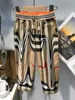 Nya Baby Pants Girl Boy Leggings Kids Designer Kläder Storlek 100-150 cm Multi Color Cross Stripe Design Child Trousers