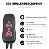 Nuovo sedile posteriore per auto con luce ambientale USB Pad anti-calcio Protezione per seggiolino auto Decorativo antigraffio Anti-calcio Accessori per interni auto