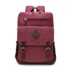 New men's Laptop Backpack high quality washing canvas bag solid color large capacity Backpack 230420