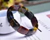 Link Bracelets Wholesale 1pcs Natural Multi Tiger Eye Gemstone Bracelet 14x20mm Genuine Semi-Precious Jewelry 18cm