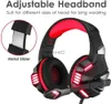 Handy-Kopfhörer V-4 Stereo-Gaming-Headset, Geräuschunterdrückung, Over-Ear-Kopfhörer mit Mikrofon, LED-Licht, Bass-Surround für PC/Computer/Laptop-Spiele YQ231120