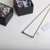 Design guldpläterad koppar som inte bleknar högkvalitativt halsband valentins dag presentförpackning smycken