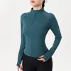 Aktiv skjortor Sportsjacka Stående krage Yoga bär toppkvinna Gymkläder för kvinnor Naqiyayabei