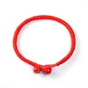 Charm Bracelets 2Pcs Lucky Ceramic Beads & Bangles For Women Children Red String Adjustable Handmade Bracelet Jewelry