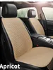 Car Seat Covers Flax Car Seat Cover With Backrest and Pocket Car Interior Accessories Linen Cushion Front Auto Seat Protection Pad Q231120