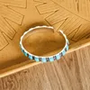 Bangle Round Shape Bangles For Women Natural Stone Retro Statement Personalized Exaggerated Metal Bracelet Ladies Jewelry Accessories