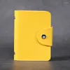 Porte-cartes 1PCS Holder Credential 24 Poches Business With Button Id Case For Cards Tarjetero Hombre