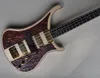 4-saitige E-Bass-Gitarre mit CNC-geschnitztem Muster und 4 Tonabnehmern bieten Logo / Farbe an