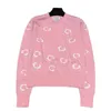 Women's Sweaters Designer 23 Autumn/winter New Girls' Sweater Female Letter Embroidered Round Neck Long Sleeve Top Knit 8F9Q