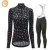 Cycling Jersey Sets Woman Clothing Winter Thermal Fleece Set Lady Long Sleeve Mountain Bike Clothes Ropa Maillot Ciclismo 231118