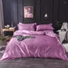 Beddengoed sets polyester vezel glad bed combinatie combinatie huistextiel vervanging dekbedovertrek of en kussensloop