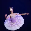 Abito da balletto viola lilla da indossare sul palco su misura per adulti e bambini. Vestito per ragazze da competizione per prestazioni professionali