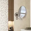 Specchi compatti Specchio da bagno Specchio cosmetico Ingrandimento 1X / 3X Ventosa Specchio per trucco regolabile Specchio da bagno bifacciale 231120