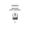 Cartouche de dosette Argus VOOPOO vide 2ml pour Kit Argus P1/Argus Z/Argus G/Argus P1s