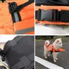 Vêtements pour chiens gilet de sauvetage pratique pour animaux de compagnie maillot de bain de sécurité léger avec autocollant magique lavable pour l'été