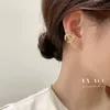 Stud coreano nuovo design gioielli di moda singolo rilegato zircone lettera C croce auricolare clip eleganti accessori da lavoro quotidiano per donna 231120