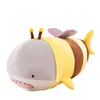 Fork de tubarão de tubarão engraçado Doll Doll Doll Toy Toy Too Cute Shark Bee Doll Sharkbee Pillow