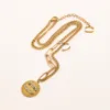 Mode Styles Pendentif Colliers Marque De Luxe Designer Lettre Colliers Haut De Gamme En Acier Inoxydable Plaqué Or 18K Perle Chandail Chaîne Hommes Femmes Amoureux Jewerlry