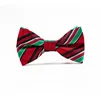 Bow Ties Christmas Bowtie 10Colors Festive Christmas Tree Snowflake Patterned Butterfly Size 12*7cm 4.72*2.75in 100% POLYSTER For Men Blouse Cravat Wedding Suits