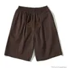 Högkvalitativ kort mode casual klädstrandshorts drog corduroy shorts bibers samma high street losska mode casual byxor män kvinnor fem poäng byxor