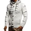 Herrtröjor 2023 Höst/vintertröja Cardigan Hooded Sticked Coat Fashion Trend Hoodie Christmas Clothes